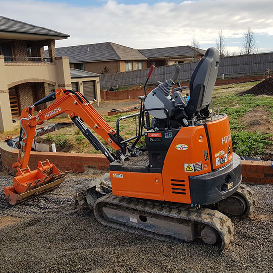 Mini excavator hire Melbourne, Bass Coast, South Gippsland