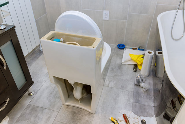 business bathroom renovation and  drains - day service for businesses